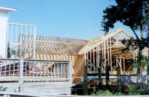Duck United Methodist Church fellowship hall framing construction