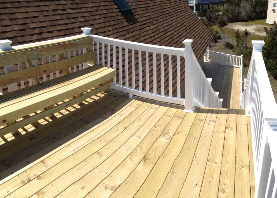 Outer Banks Beach Box renovation of outside deck